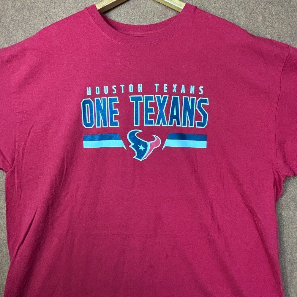 Houston Texans Football Tshirt Mens Size 2XL NfL Red‎ Tshirt